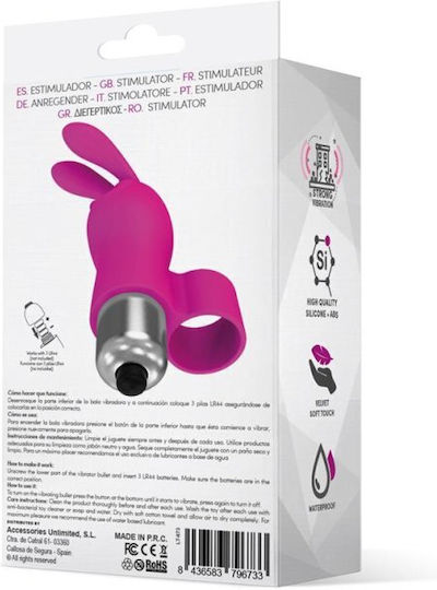 LateToBed Fun Vibes Fingy Hop Rabbit Bullet Δονητής Δακτύλου Pink