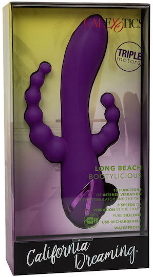 Calexotics Long Beach Bootylicious Vibrator Rabbit 11.5cm Purple