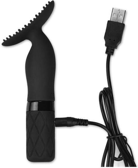 Lovetoy O-Sensual Clit Jiggle Κλειτοριδικός Δονητής USB Rechargeable 14cm Black