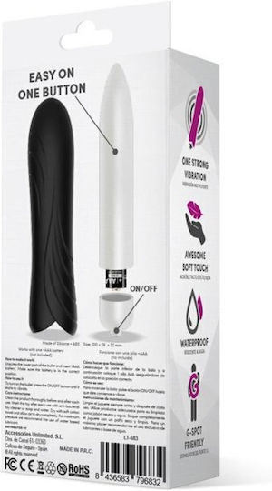 LateToBed Fun Bullets Billie Vibrator Bullet 10cm Negru
