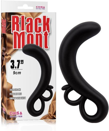 Chisa Novelties Two-Finger G-Spot Дилдо Черен 14.2см