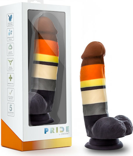 Avant Pride P9 Ρεαλιστικό Dildo με Όρχεις και Βεντούζα Bear 18cm