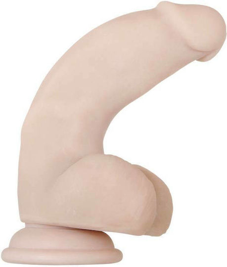 Evolved Novelties Real Supple Poseable Dildo with Balls Ρεαλιστικό Dildo με Όρχεις και Βεντούζα Flesh 18cm