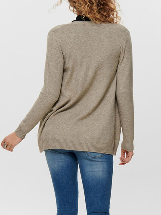 Onllesly Women's Knitted Cardigan Beige