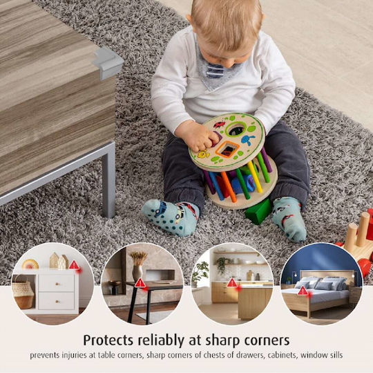 Reer Protection Corner with Sticker made of Plastic in Gray Color 4pcs
