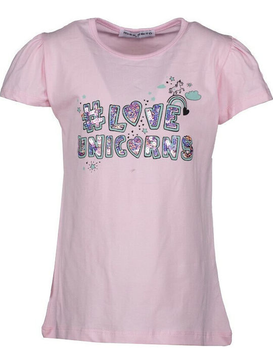 Παιδικό Σετ με Κολάν Καλοκαιρινό 2τμχ Ροζ Love Unicorn