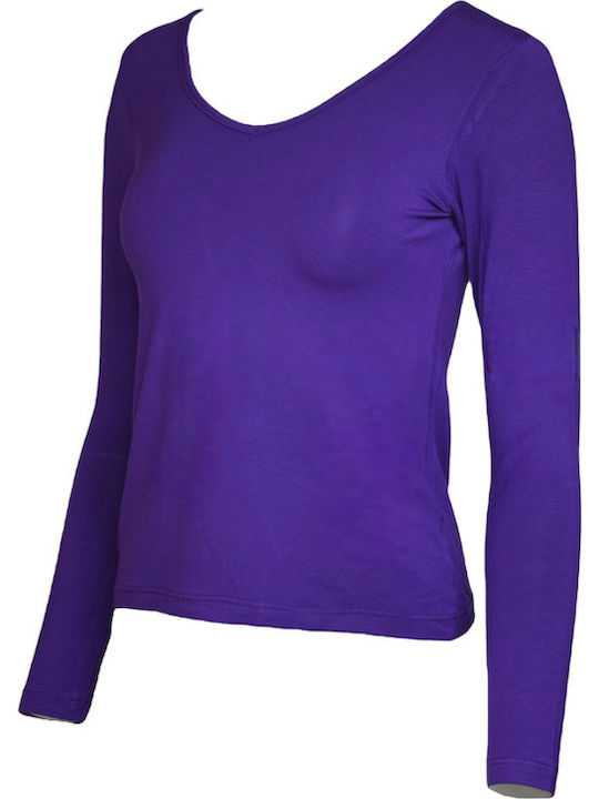 Women's Long Sleeve T-Shirt Purple