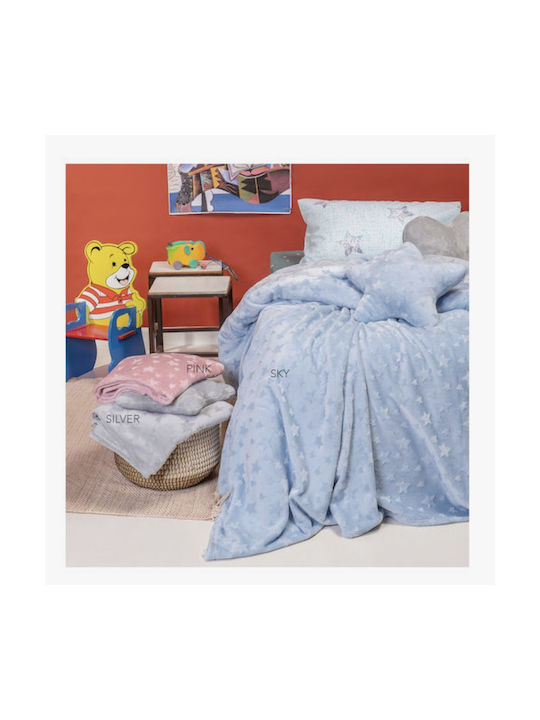 Melinen Decke Vlies Starito Hellblau 160x220cm