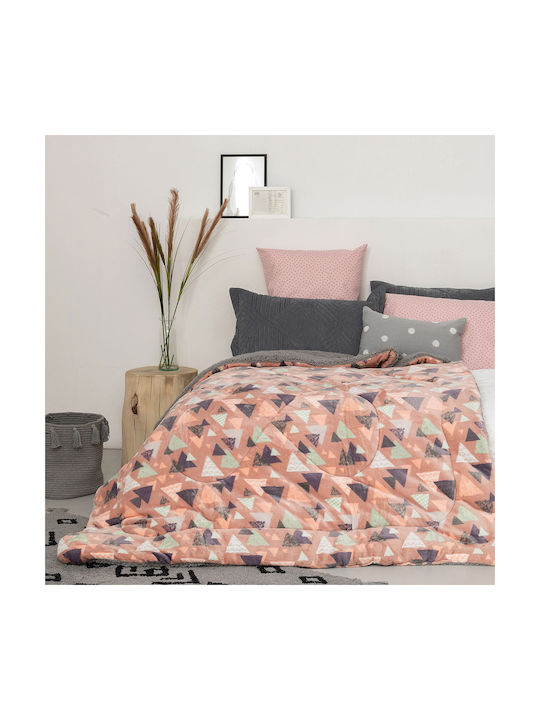 Palamaiki Κουβέρτα Fleece Blake Ροζ 160x220εκ.
