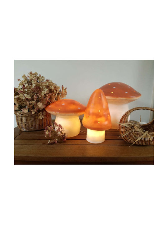 Egmont LED Kinder Dekorative Lampe Pilz Small Rosa 15x15x28εκ.