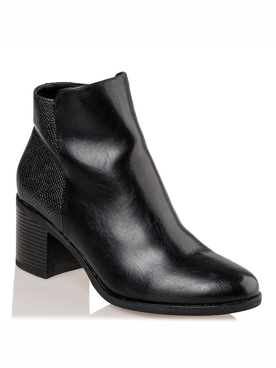 Envie Shoes Damen Knöchelstiefel Schwarz