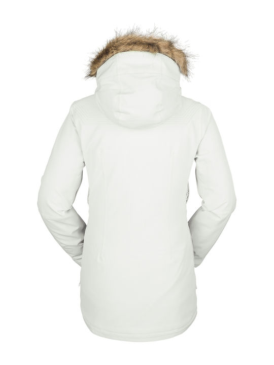 Volcom Shadow H0452306-OFW Γυναικείο Μπουφάν για Σκι & Snowboard Λευκό