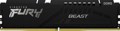 Kingston Fury Beast 16GB DDR5 RAM cu Viteză 6000 pentru Desktop