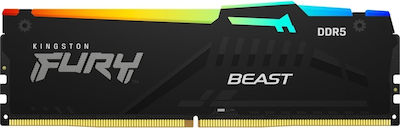 Kingston Fury Beast RGB 16GB DDR5 RAM with 5200 Speed for Desktop