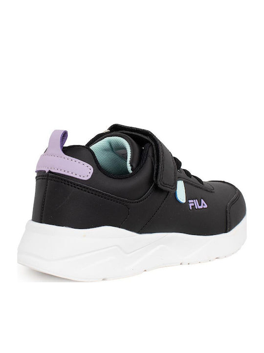 Memory Brett 2 Kids Sports Shoes Running with Hoop & Loop Closure Black