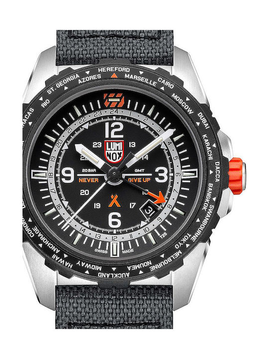 Luminox Bear Grylls Survival Ρολόι Μπαταρίας με Υφασμάτινο Λουράκι σε Μαύρο χρώμα