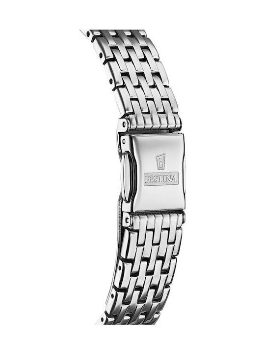 Festina Ρολόι Μπαταρίας με Μεταλλικό Μπρασελέ