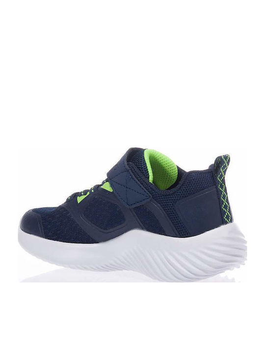 Bounder Kids Sports Shoes Running with Hoop & Loop Closure Navy Blue