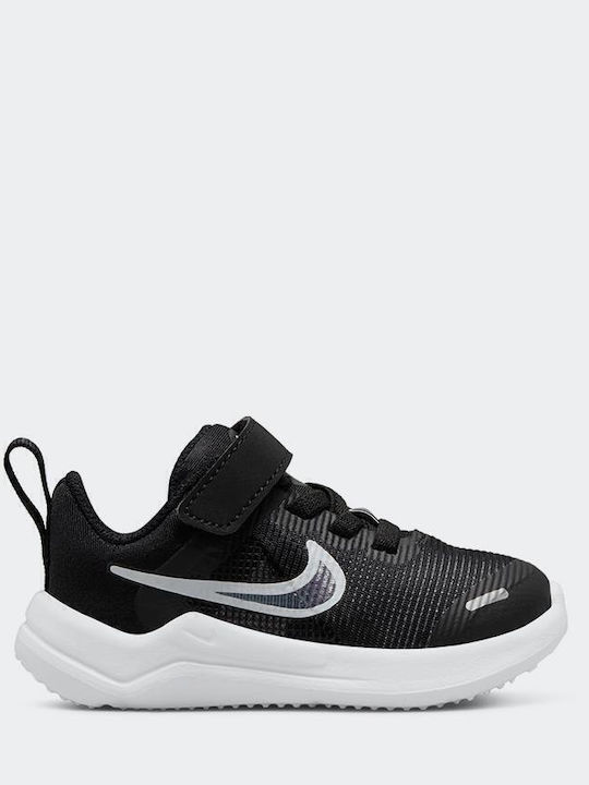 Downshifter Downshifter 12 Kids Sports Shoes Running with Hoop & Loop Closure Black / Dark Smoke Grey / White