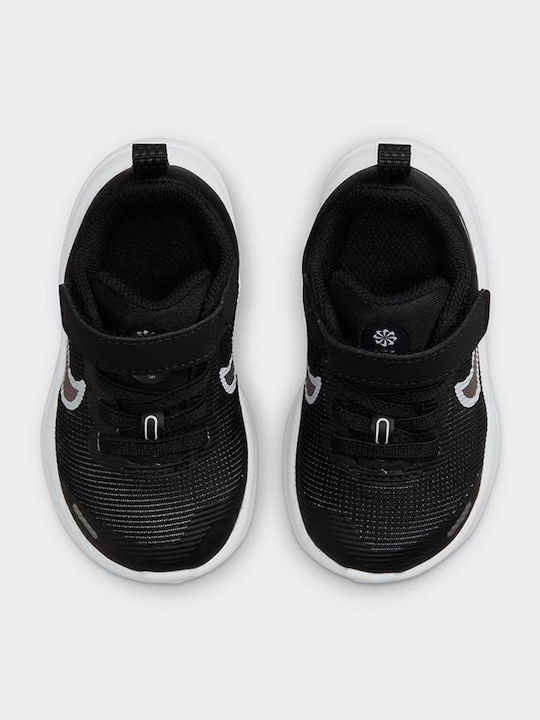 Downshifter Downshifter 12 Kids Sports Shoes Running with Hoop & Loop Closure Black / Dark Smoke Grey / White
