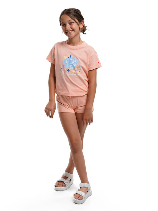 Kids' Set with Shorts Summer 2pcs Orange