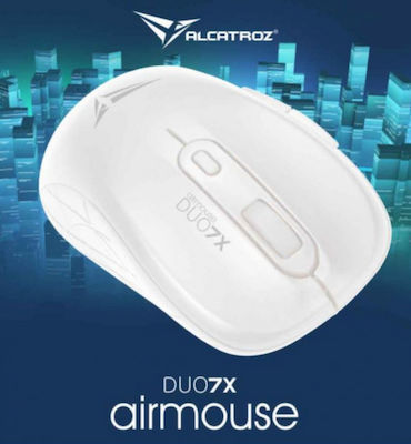 Alcatroz Duo 7X Bluetooth Wireless Mouse White