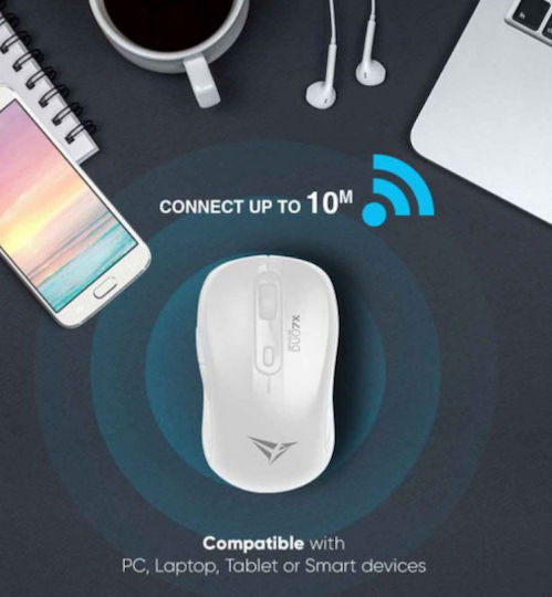 Alcatroz Duo 7X Безжичен Bluetooth Мишка Бял