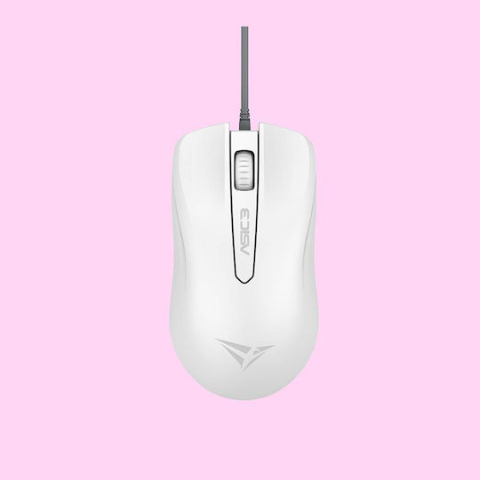 Alcatroz Asic 3 Wired Ergonomic Mouse White