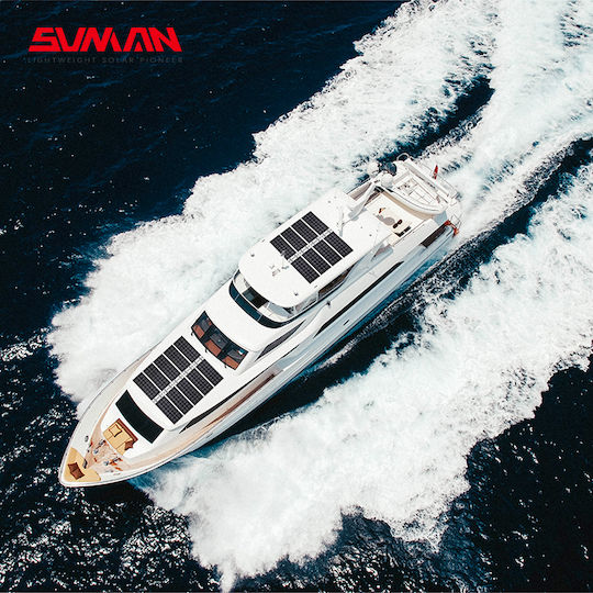 Sunman Sunman SMF-375 Εύκαμπτο Μονοκρυσταλλικό Φωτοβολταϊκό Πάνελ 375W 2002x1000x2mm