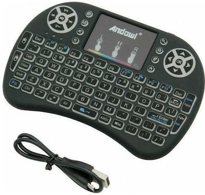 Andowl Q-K07 Wireless Keyboard with Touchpad English US