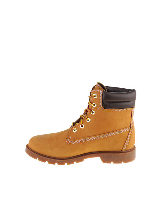 Timberland Linden Woods 6in Δερμάτινα Γυναικεία Αρβυλάκια Κίτρινα