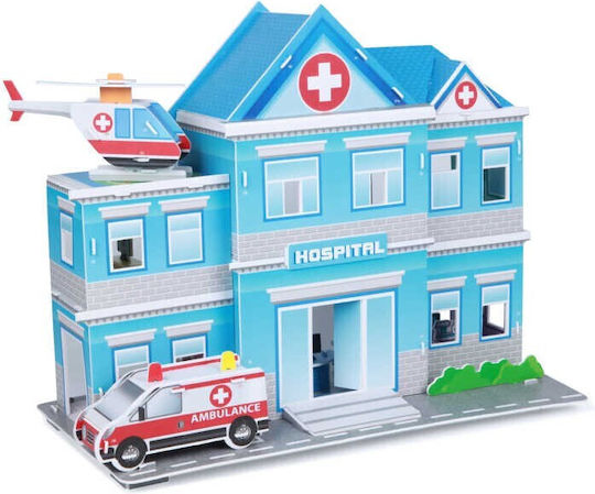 Fiesta Crafts Paper Construction Toy Hospital