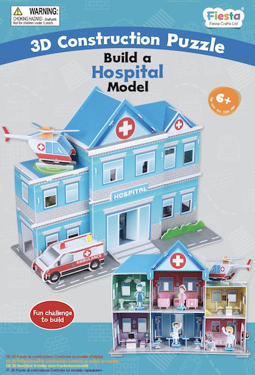 Fiesta Crafts Paper Construction Toy Hospital