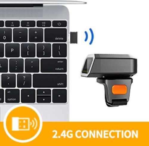 Eyoyo Eyoyo Mini 1D Ring Scanner Ασύρματο με Δυνατότητα Ανάγνωσης 1D Barcodes