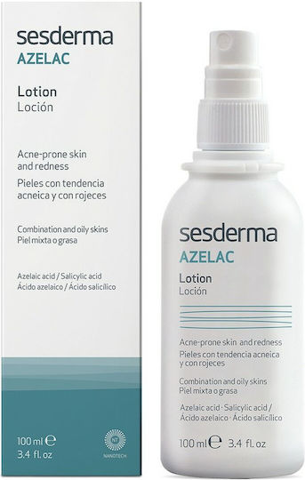Sesderma Loțiune Azelac Demachiant Facial pentru Controlul Sebumului și Acțiune Calmanta 100ml