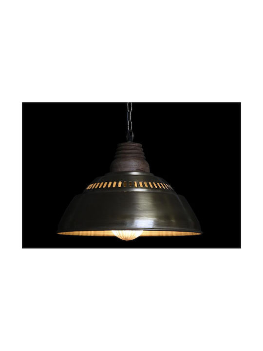 DKD Home Decor Lustră O singură lumină Bell pentru Soclu E27 Aur