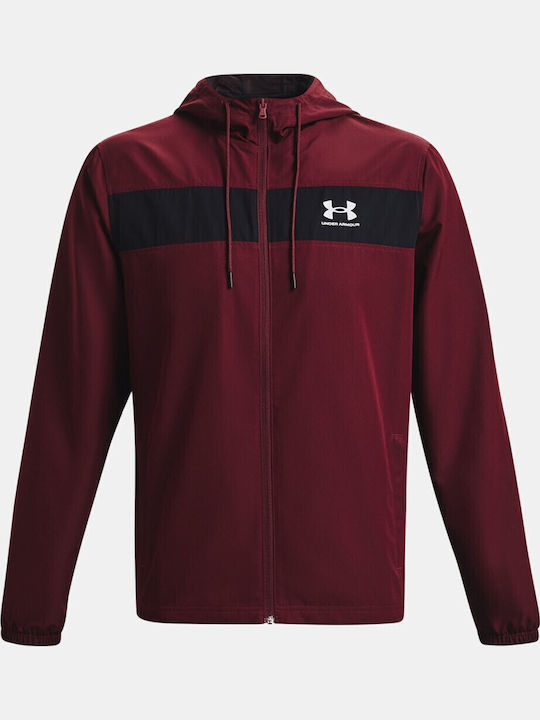 Athletic Jacket Windproof Burgundy