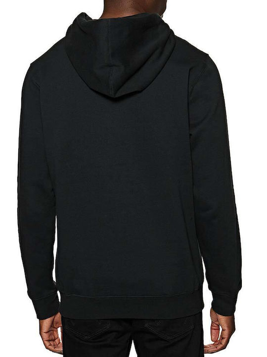 RVCA Oblow Herren Sweatshirt mit Kapuze und Taschen Schwarz