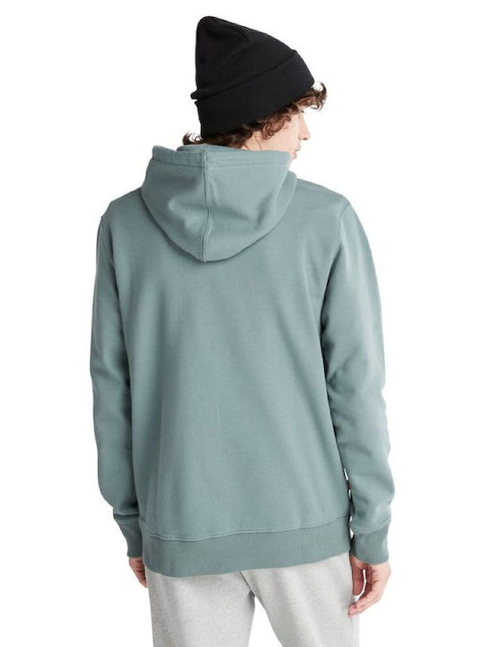 Timberland Herren Sweatshirt mit Kapuze und Taschen Balsam Green