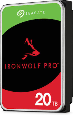 Seagate Ironwolf Pro 20TB HDD Σκληρός Δίσκος 3.5" SATA III 7200rpm με 256MB Cache για NAS