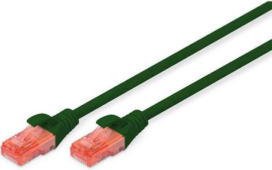 Digitus U/UTP Cat.6 Ethernet Network Cable 0.5m Green 1pcs