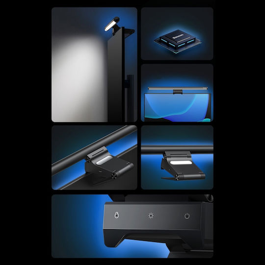 Baseus I-Wok2 Monitor Light Bar με Touch Panel Black DGIW000101