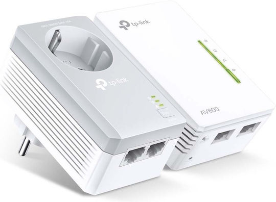 TP-LINK TL-WPA4226KIT v5 Powerline Double Wi‑Fi 4 with Passthrough Socket and 2 Ethernet Ports