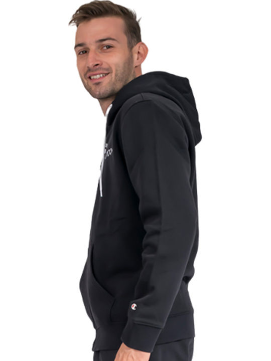 Black Hoodie Cardigan