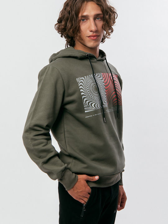 Paco & Co Men's Sweatshirt with Hood Khaki