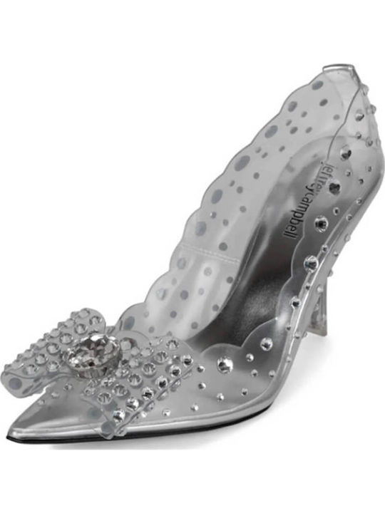 Fairytale Peep Toe Γόβες με Τακούνι Στιλέτο Metallic