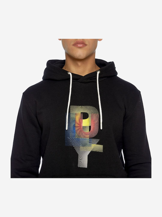 Sweatshirt with Hood Black