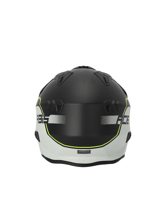 Acerbis Aria Black/Fluo/Yellow Motorcycle Helmet Jet ECE 22.06 1250gr with Sunvisor