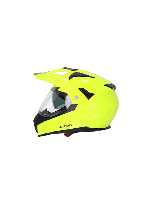 Acerbis Flip FS-606 Fluorescent Yellow Motorcycle Helmet On-Off ECE 22.05 1560g
