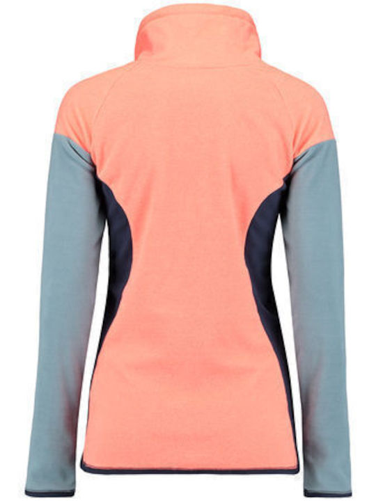 Bondi Winter Women's Fleece Blouse Long Sleeve Fusion Coral